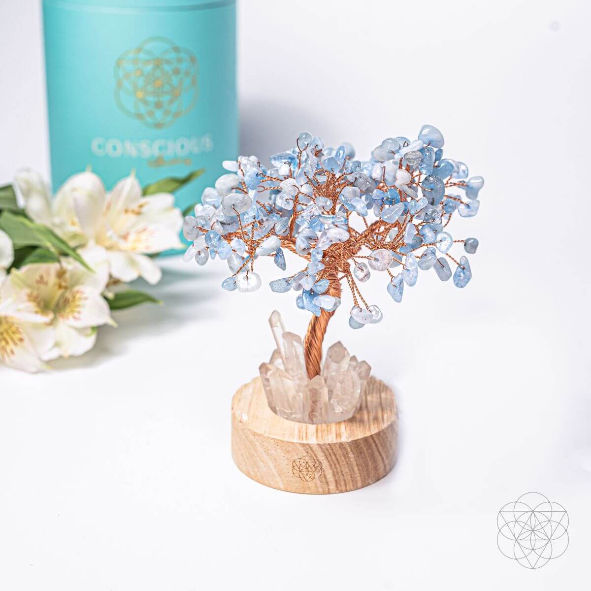 Guardian Angel Lamp of Protection - Aquamarine Tree - Cartsfy Inc.