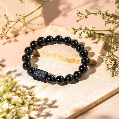Habit Breaker - Black Obsidian & Tourmaline Bracelet Conscious Items Default Title Default Title-