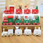 Happy Trees Wooden Christmas Train with Snowman Cartsfy Inc.