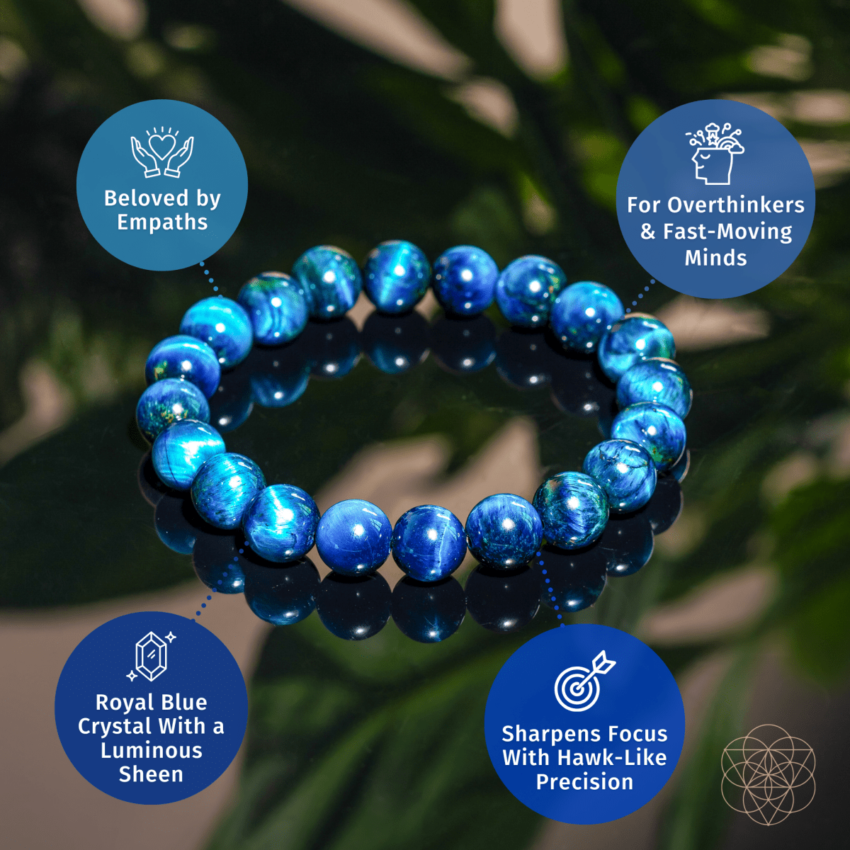 Hawk’s Focus – Royal Blue Tiger’s Eye Bracelet - Cartsfy Inc.