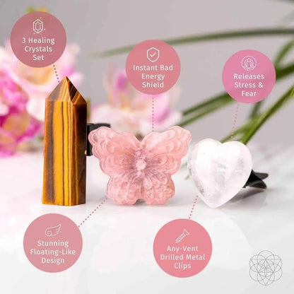 Healing Butterfly – Crystal Car Kit of Safety Conscious Items Default Title Default Title-