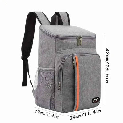 Heavy Duty Oxford Fabric Cooler Backpack DailySale Black Navy Gray Black-Navy-Gray-