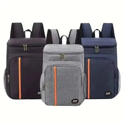 Heavy Duty Oxford Fabric Cooler Backpack DailySale Black Navy Gray Black-Navy-Gray-