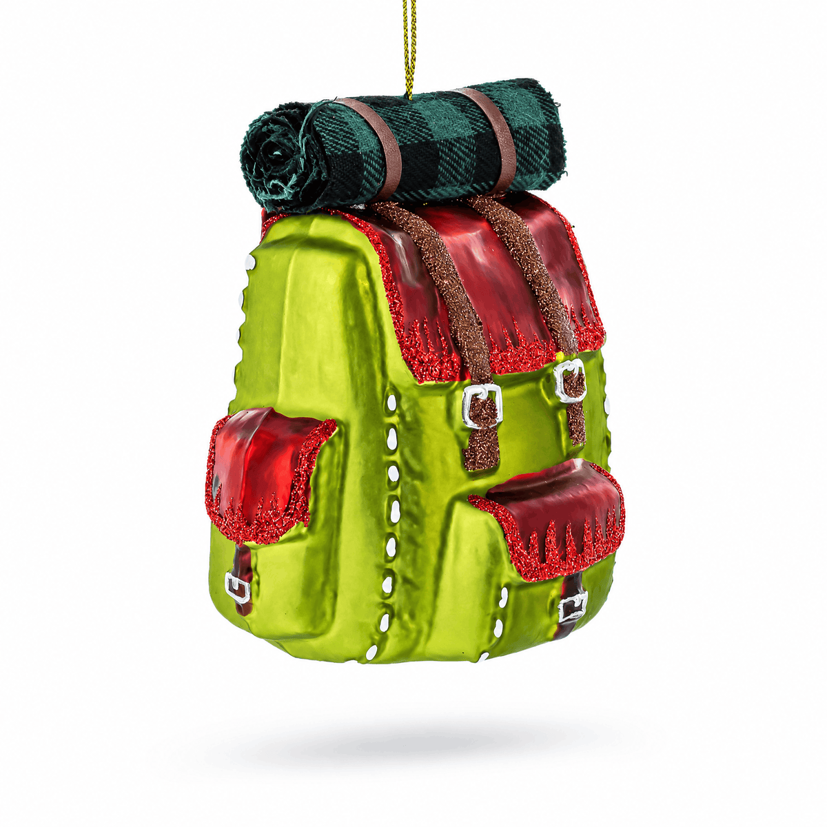 Hiking Backpack Glass Christmas Ornament Cartsfy Inc.
