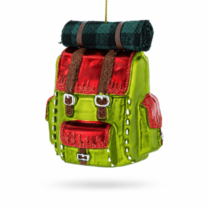 Hiking Backpack Glass Christmas Ornament Cartsfy Inc.