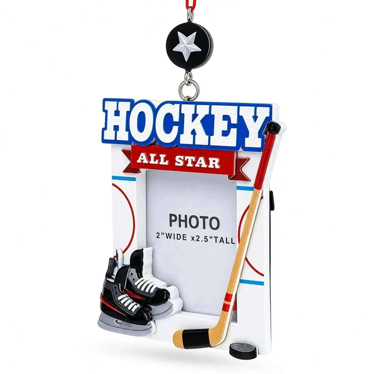 Hockey All Star Photo Frame Resin Christmas Ornament Cartsfy Inc.