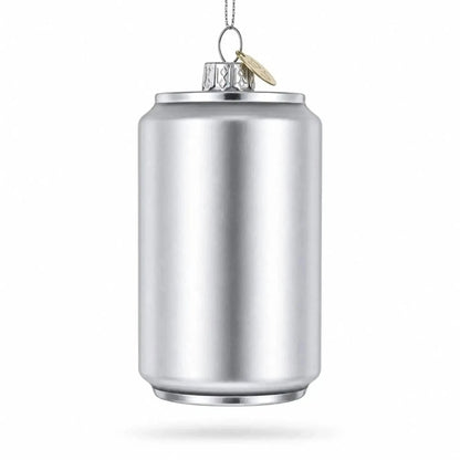 Holiday Non-Alcoholic Beer Brew Can Glass Christmas Ornament Cartsfy Inc.