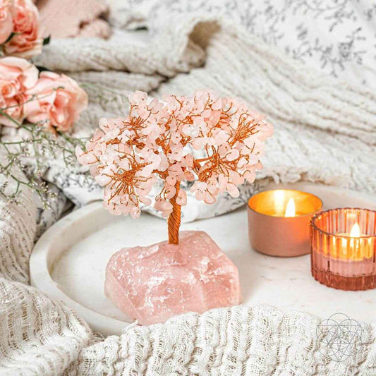 Home Sweet Home - Feng Shui Rose Quartz Tree - Cartsfy Inc.