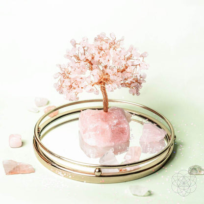 Home Sweet Home - Feng Shui Rose Quartz Tree - Cartsfy Inc.