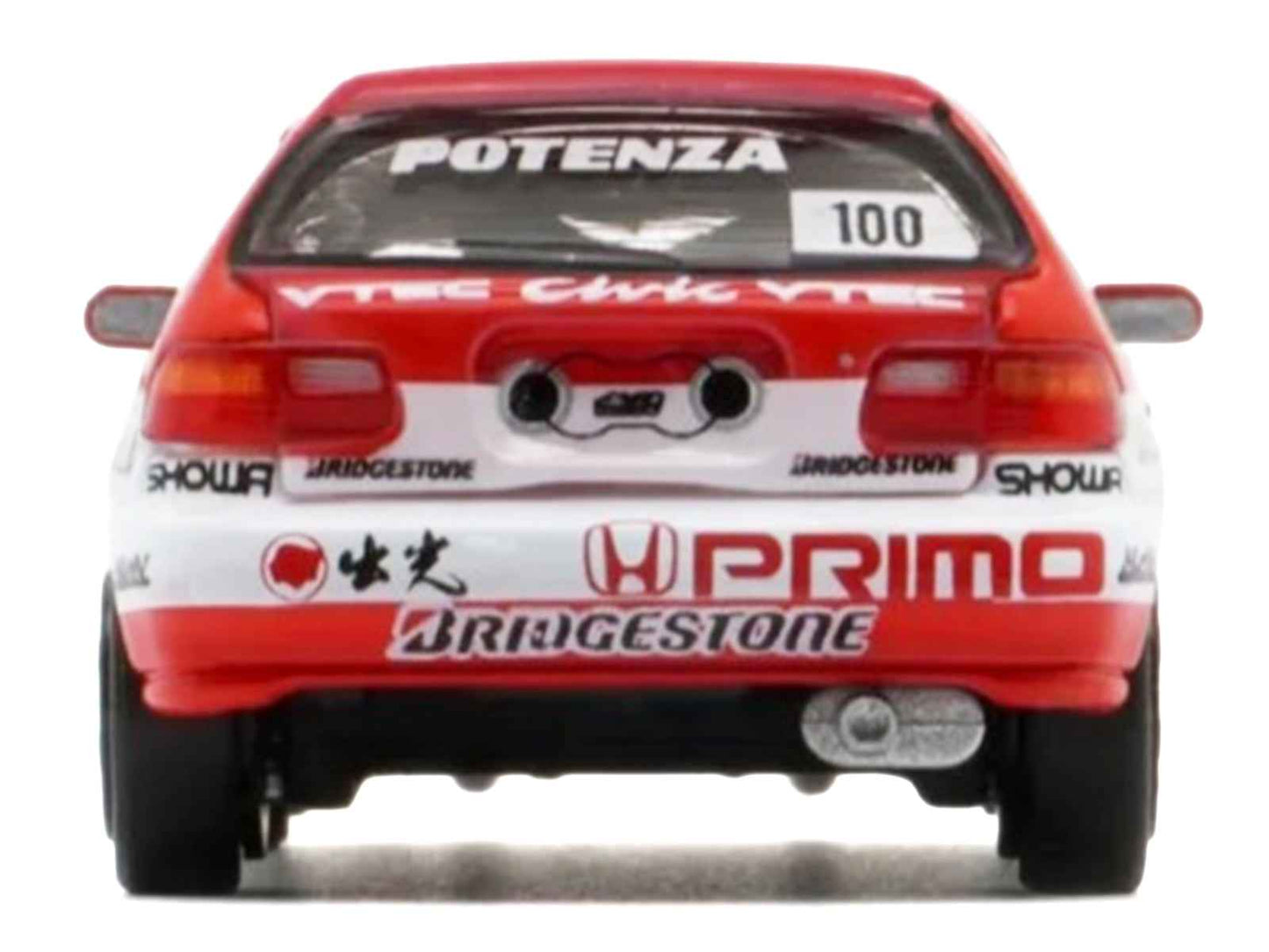 Honda Civic EG6 RHD (Right Hand Drive) #100 Osamu Nakako - Hideki Okada "Mugen Honda" "Japanese Touring Car Championship" (1993) 1/64 Diecast Model Car by BM Creations Miniature Motors Default Title Default Title-