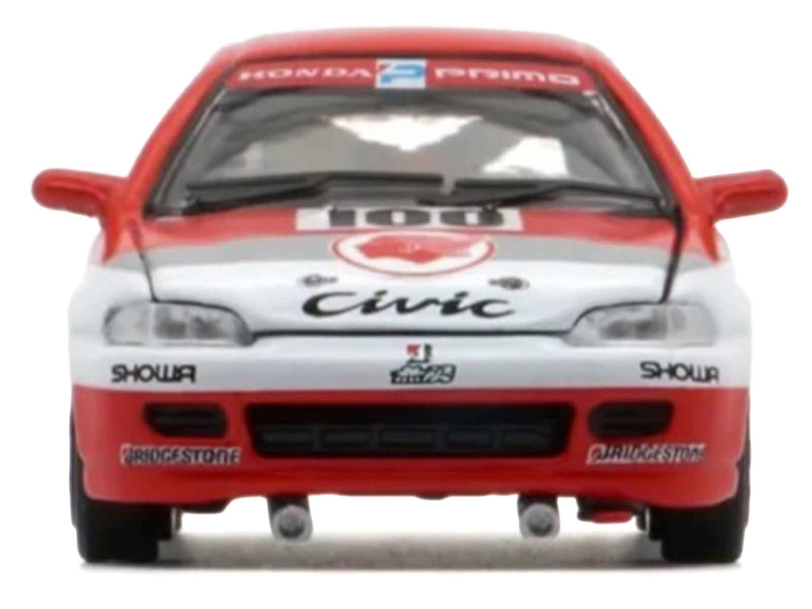Honda Civic EG6 RHD (Right Hand Drive) #100 Osamu Nakako - Hideki Okada "Mugen Honda" "Japanese Touring Car Championship" (1993) 1/64 Diecast Model Car by BM Creations Miniature Motors Default Title Default Title-