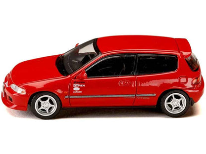 Honda Civic (EG6) RHD (Right Hand Drive) "Myogi Night Kids" Red "Initial D" (1995-2013) Manga "Diorama Set Series" 1/64 Diecast Model car by Hobby Japan Cartsfy Inc.
