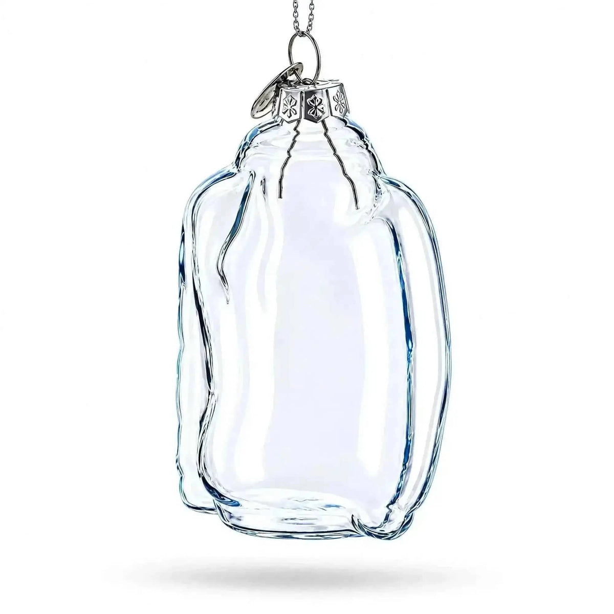 Hoodie Clear Glass Christmas Ornament