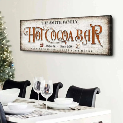 Hot Chocolate Christmas Bar Sign II Cartsfy Inc.