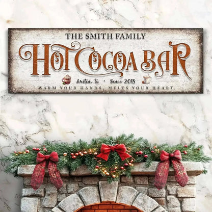 Hot Chocolate Christmas Bar Sign II Cartsfy Inc.