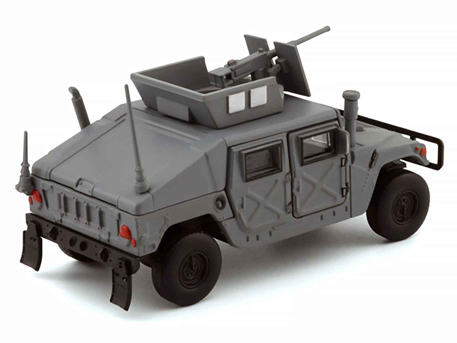 HUMVEE 4-CT Military Vehicle Matt Gray with Alternative Tops 1/64 Diecast Model Car by BM Creations Cartsfy Inc.