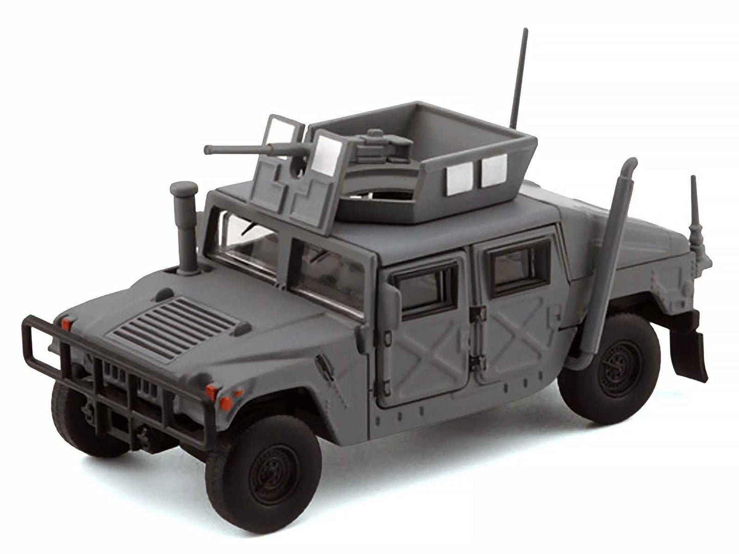 HUMVEE 4-CT Military Vehicle Matt Gray with Alternative Tops 1/64 Diecast Model Car by BM Creations Cartsfy Inc.