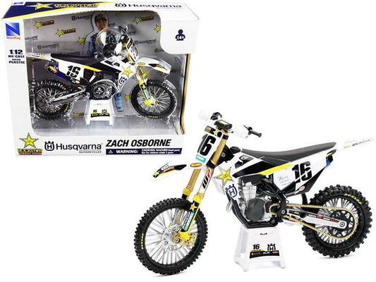 Husqvarna FC450 #16 Zach Osborne "Rockstar Energy Drink" 1/12 Diecast Motorcycle Model by New Ray Cartsfy Inc.