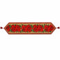 Poinsettia Flowers Christmas Tablecloth Holiday Runner 75 Inches