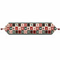 Reindeer Square Patterns Christmas Tablecloth Holiday Runner 75 Inches