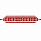 Snowflakes on Red Pattern Christmas Tablecloth Holiday Runner 76.5 Inches