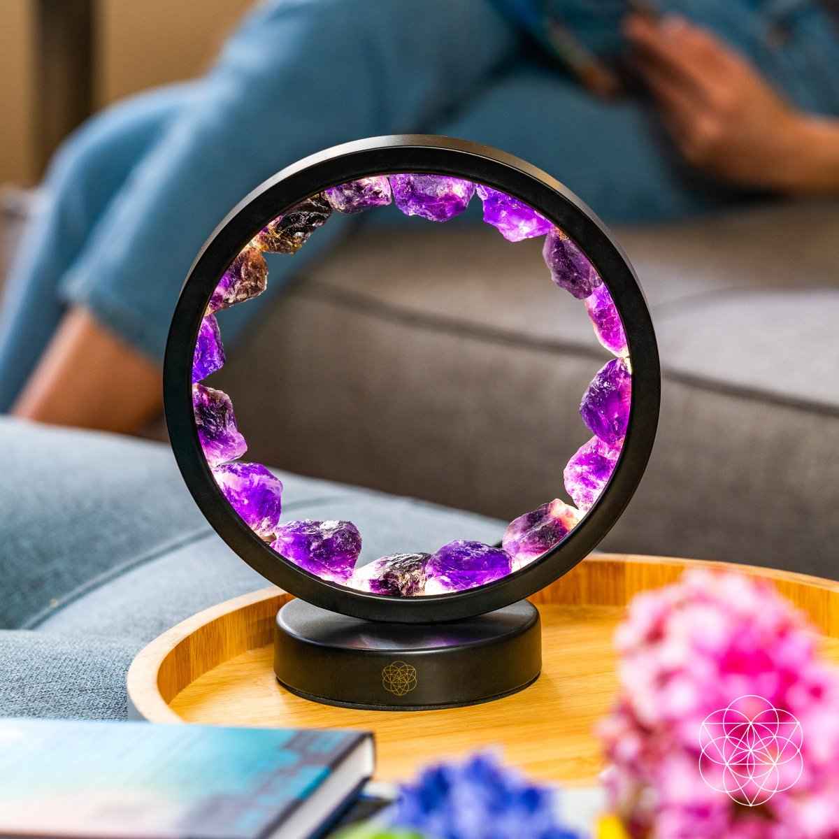 I Am At Peace - Spiritual Protection Amethyst Lamp Cartsfy Inc.