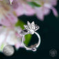 I Am Divinely Guided: 111 Angel Number Silver Lotus Ring Cartsfy Inc.
