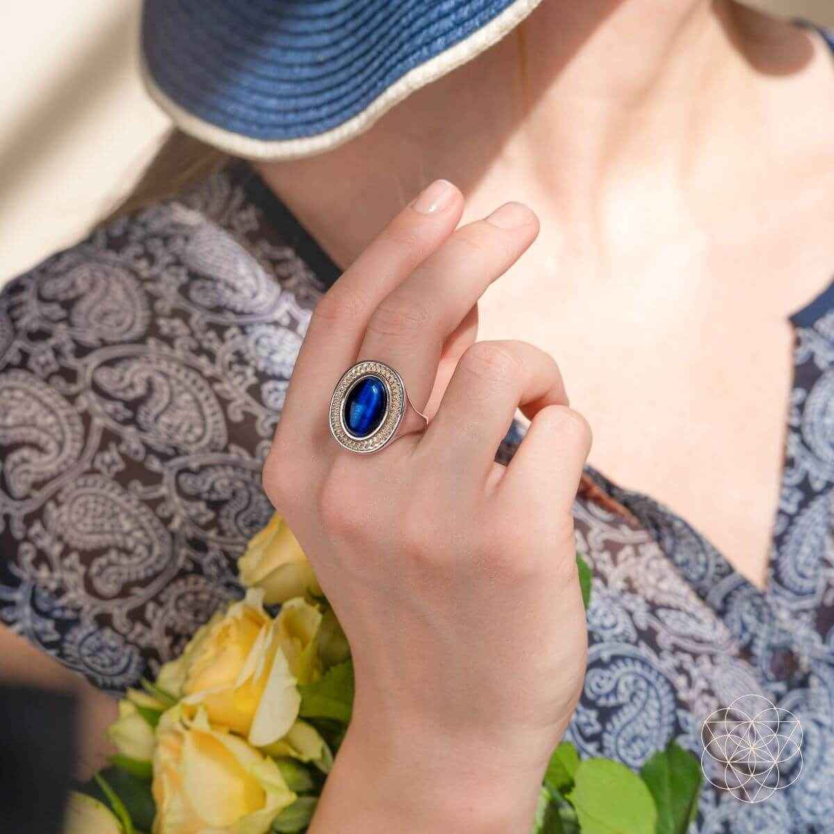 I Am Fearless: Dragon’s Eye Silver Ring of Protection Cartsfy Inc.