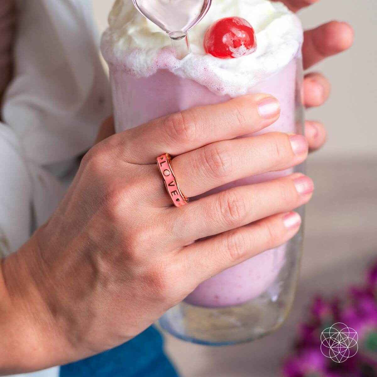 I Love My Life - Heart Awakening Pink Opal Ring Cartsfy Inc.