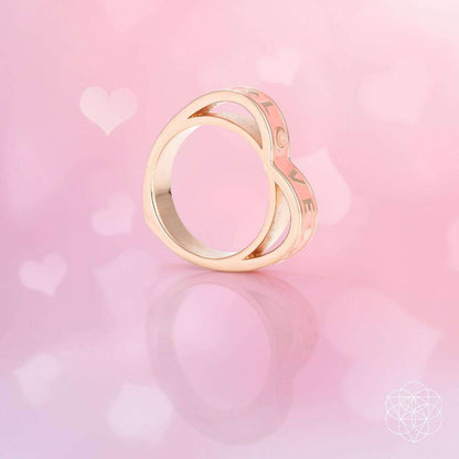 I Love My Life - Heart Awakening Pink Opal Ring Cartsfy Inc.