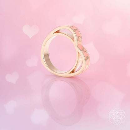 I Love My Life - Heart Awakening Pink Opal Ring - Cartsfy Inc.