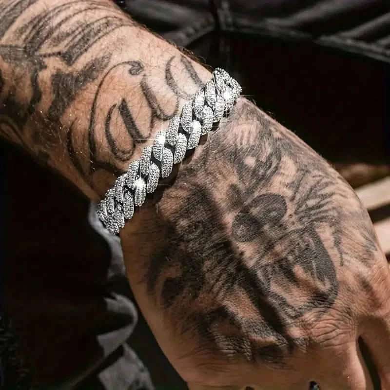 Iced Out Hip Hop Zircon Cuban Chain Bracelet for Men Cartsfy Inc.