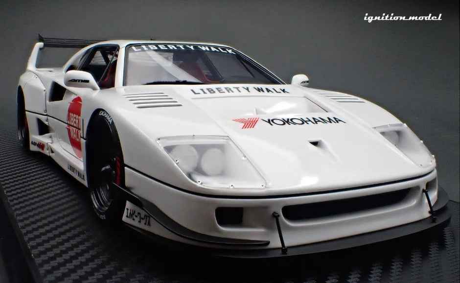 Ignition-Model 2023 Ferrari F40 LBWK LB-Works 40 Japan White 1:18 Cartsfy Inc.