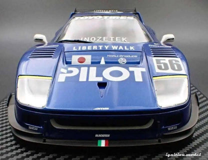 Ignition-Model Ferrari F40 LBWK LB-Works 40 Japan Blue Pilot 1:18 STM Diecast Default Title Default Title-