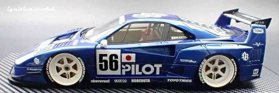 Ignition-Model Ferrari F40 LBWK LB-Works 40 Japan Blue Pilot 1:18 STM Diecast Default Title Default Title-