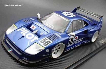 Ignition-Model Ferrari F40 LBWK LB-Works 40 Japan Blue Pilot 1:18 STM Diecast Default Title Default Title-