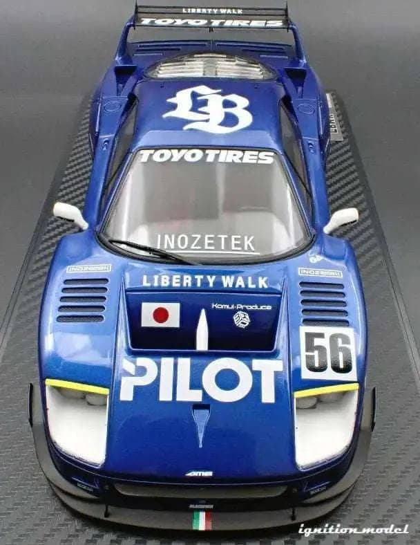 Ignition-Model Ferrari F40 LBWK LB-Works 40 Japan Blue Pilot 1:18 STM Diecast Default Title Default Title-