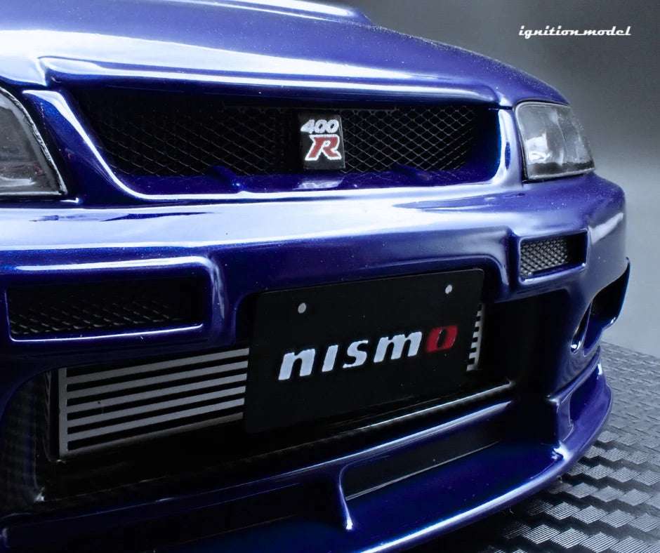 Ignition-Model Nissan Skyline GT-R 400r R33 (BCNR33) RHD Deep Marine Blue 1:18 STM Diecast Default Title Default Title-