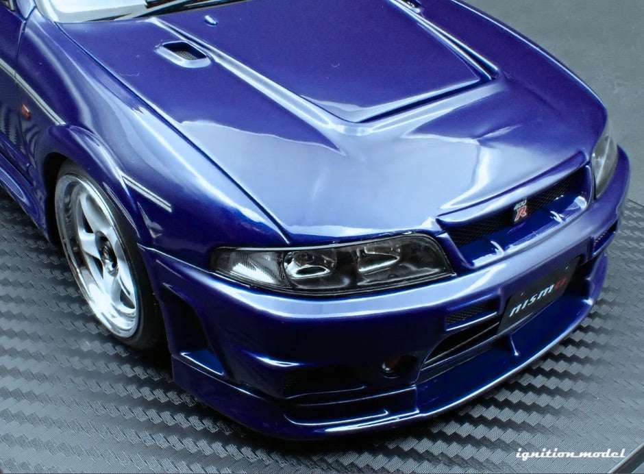 Ignition-Model Nissan Skyline GT-R 400r R33 (BCNR33) RHD Deep Marine Blue 1:18 STM Diecast Default Title Default Title-
