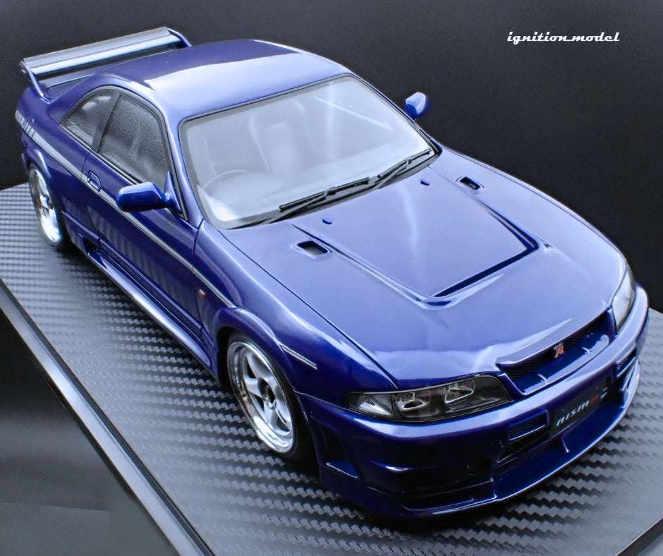 Ignition-Model Nissan Skyline GT-R 400r R33 (BCNR33) RHD Deep Marine Blue 1:18 STM Diecast Default Title Default Title-