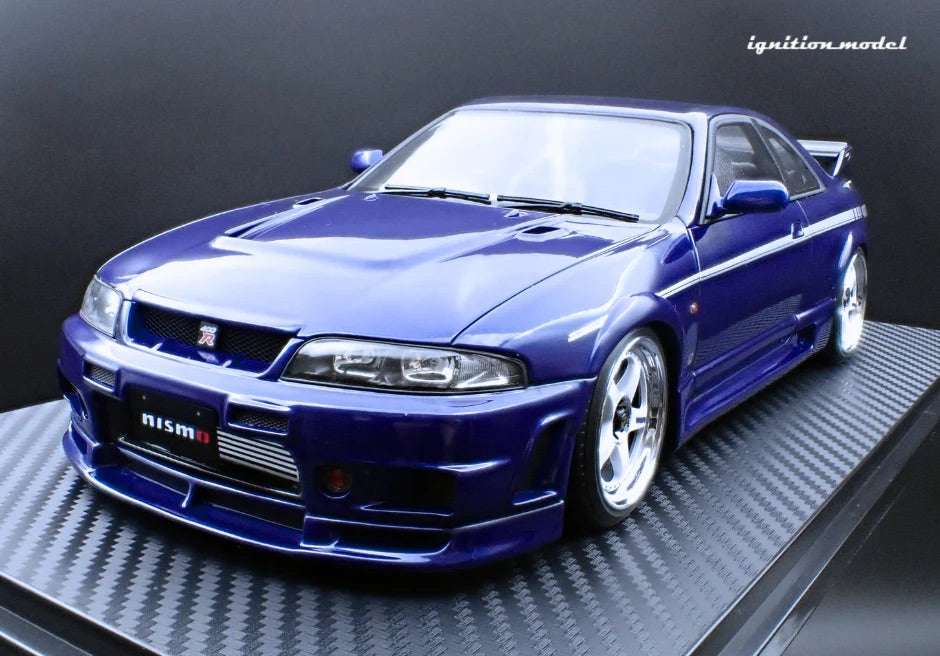 Ignition-Model Nissan Skyline GT-R 400r R33 (BCNR33) RHD Deep Marine Blue 1:18 STM Diecast Default Title Default Title-