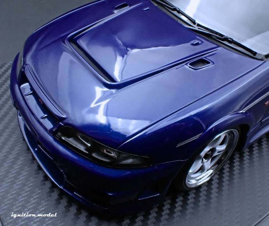 Ignition-Model Nissan Skyline GT-R 400r R33 (BCNR33) RHD Deep Marine Blue 1:18 STM Diecast Default Title Default Title-