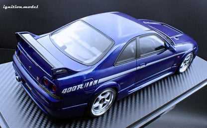 Ignition-Model Nissan Skyline GT-R 400r R33 (BCNR33) RHD Deep Marine Blue 1:18 STM Diecast Default Title Default Title-