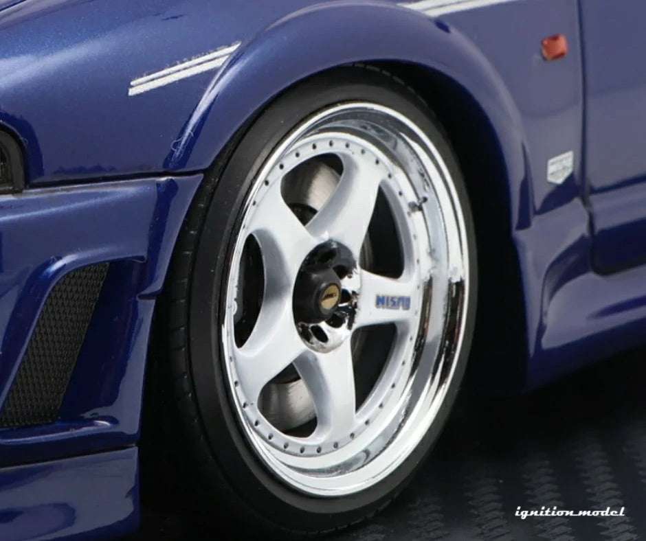 Ignition-Model Nissan Skyline GT-R 400r R33 (BCNR33) RHD Deep Marine Blue 1:18 STM Diecast Default Title Default Title-