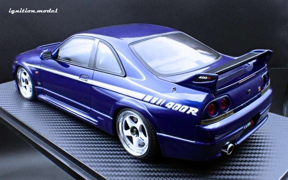 Ignition-Model Nissan Skyline GT-R 400r R33 (BCNR33) RHD Deep Marine Blue 1:18 STM Diecast Default Title Default Title-
