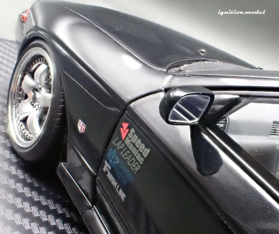 Ignition-Model Nissan Skyline GT-R R32 (BN32) V-Spec II Initial D Black 1:18 STM Diecast Default Title Default Title-