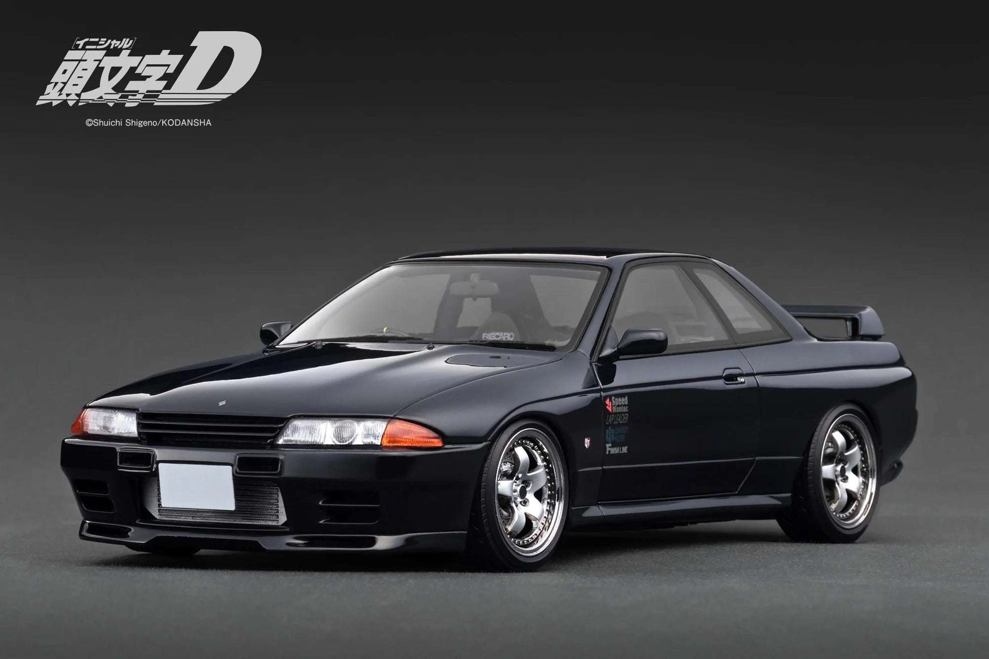 Ignition-Model Nissan Skyline GT-R R32 (BN32) V-Spec II Initial D Black 1:18 STM Diecast Default Title Default Title-