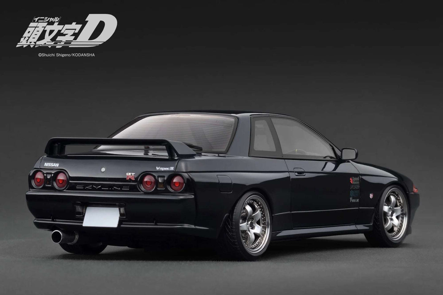 Ignition-Model Nissan Skyline GT-R R32 (BN32) V-Spec II Initial D Black 1:18 STM Diecast Default Title Default Title-