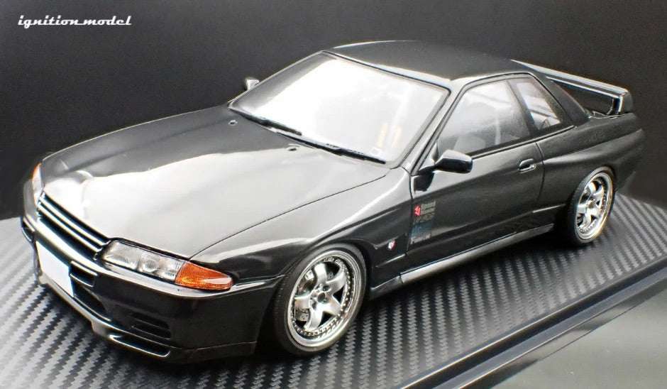 Ignition-Model Nissan Skyline GT-R R32 (BN32) V-Spec II Initial D Black 1:18 STM Diecast Default Title Default Title-