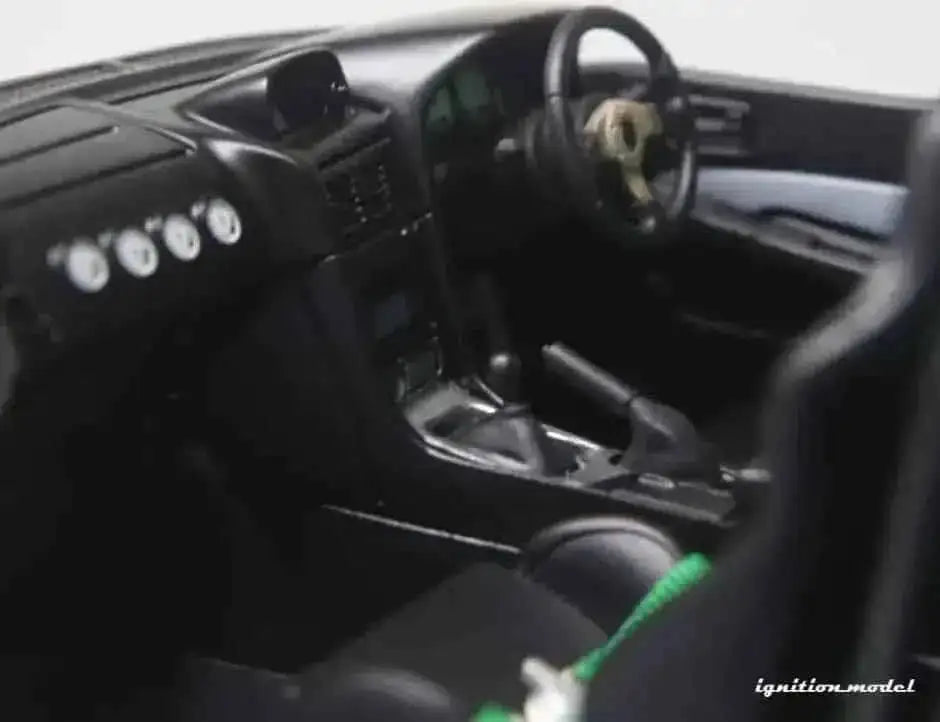 Ignition-Model Nissan Skyline GT-R R34 (BNR34) Top Secret 34GT-R RHD Stealth Grey w/ Carbon Fiber Hood 1:18 Cartsfy Inc.